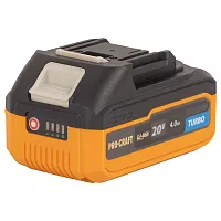 Батарея аккумуляторная PROCRAFT Li-Ion, 20В, 4Ач, BAT20/4 Turbo