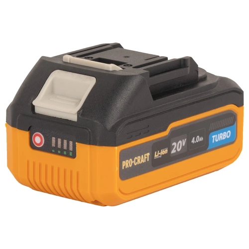 Батарея аккумуляторная PROCRAFT Li-Ion, 20В, 4Ач, BAT20/4 Turbo