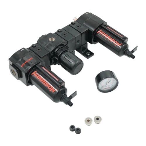 Блок подготовки с фильтром, регулятором и лубрикатором HARRISON 3/8', 1699 л/мин, 5 мкм. HRS-FRL1699 фото 9 Блок подготовки с фильтром, регулятором и лубрикатором HARRISON 3/8', 1699 л/мин, 5 мкм. HRS-FRL1699 фото 9