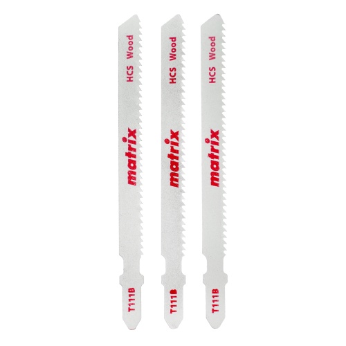 Полотна для электролобзика по дереву, 3 шт, T111B, 75 x 2 мм, HCS Matrix Полотна для электролобзика по дереву, 3 шт, T111B, 75 x 2 мм, HCS Matrix