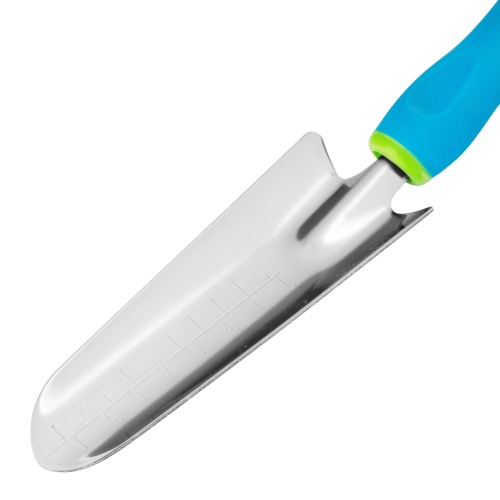 Совок посадочный узкий, 60 х 315 мм, нержавеющая сталь, двухкомпонентная рукоятка, Premium Plus, Palisad фото 4