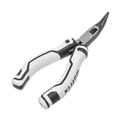 Длинногубцы Mini, 125 мм, изогнутые, авторазжим, Pro Matrix фото 2