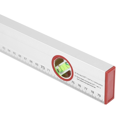 Уровень алюминиевый, 800 мм, 3 глазка, линейка Sparta фото 5