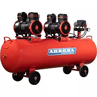 Компрессор Aurora PASSAT-120 BLACK тихий, без масл. 2 режима работы (120л, 640л/мин, 3.56кВт) 39010