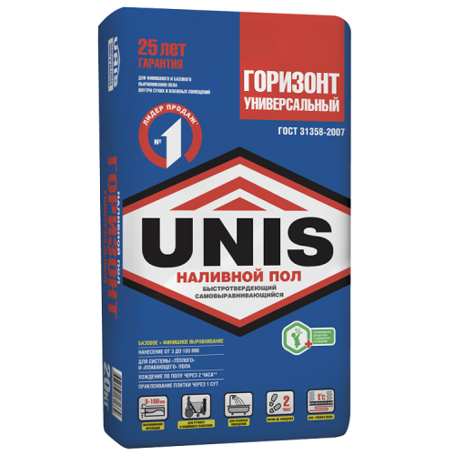 Пол наливной Unis Горизонт Универсальный 20 кг Пол наливной Unis Горизонт Универсальный 20 кг