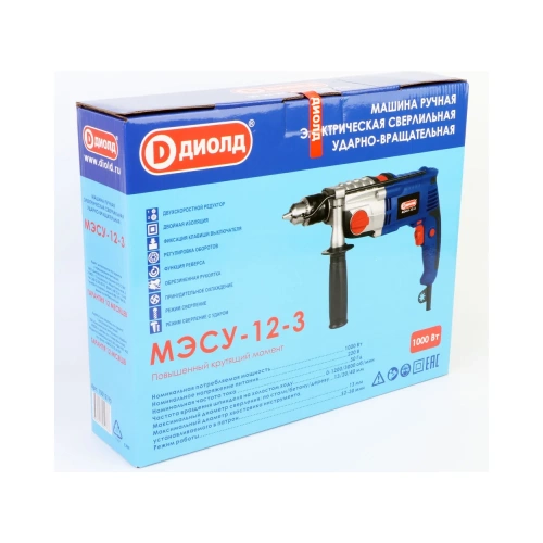 Ударная дрель ДИОЛД МЭСУ-12-3 10012190 фото 8 Ударная дрель ДИОЛД МЭСУ-12-3 10012190 фото 8