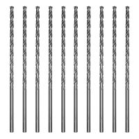 Сверло по металлу, 4 х 119 мм, полированное, удл, HSS, 10 шт, цилиндрический хвостовик Matrix
