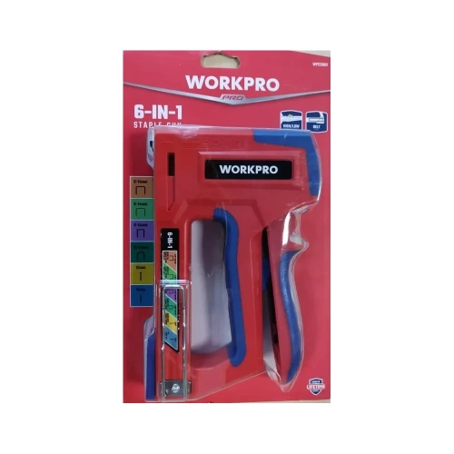 Степлер WORKPRO 6-в-1 WP223002