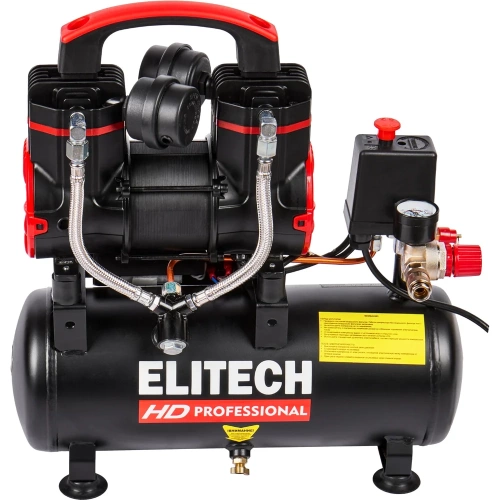 Компрессор безмасляный малошумный Elitech ACF 200-8S 204538 фото 10