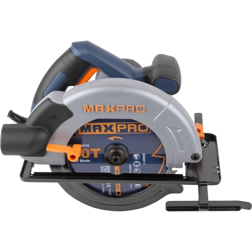 Пила циркулярная MAX-PRO 1400 Вт, 185/20 мм, 4700 об/мин, 4,3 кг, коробка 85190 фото 3