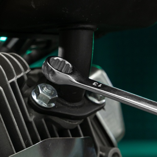 Ключ комбинированный, 13 мм, CrV, матовый хром Stels фото 9