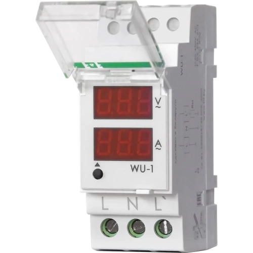 Указатель напряжения Евроавтоматика F&FWU-1 Однофазный, ток 0,5-63 А, напряжение 24-250В, 40-60Гц, 2 модуля, монтаж на DIN-рейке  EA04.011.007