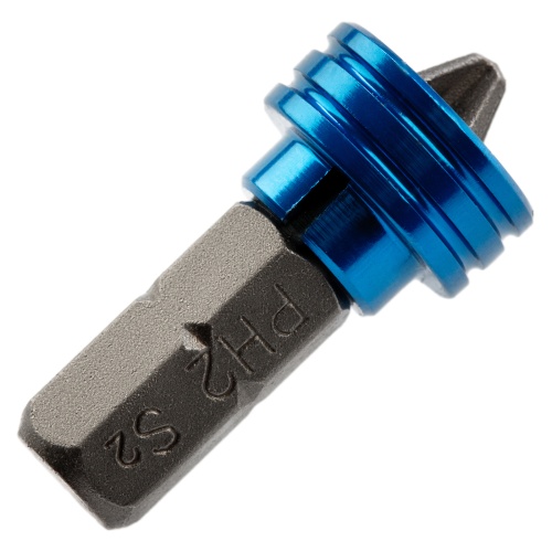 Бита PH2 x 25 мм с ограничителем и магнитом, для ГКЛ, S2 Gross фото 2