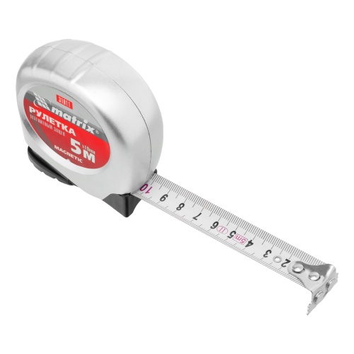 Рулетка Magnetic,5 м х 19 мм,магнитный зацеп Matrix фото 3