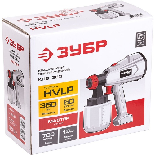 Краскопульт электрический Зубр Мастер КПЭ-350 фото 5 Краскопульт электрический Зубр Мастер КПЭ-350 фото 5