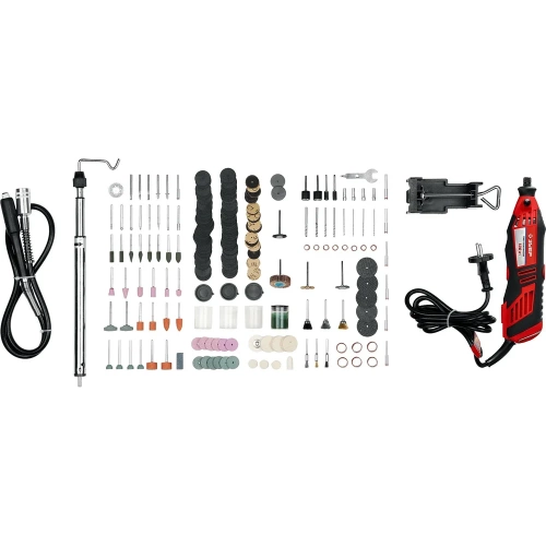 Электрический гравер ЗУБР с набором мини-насадок, 242 предмета ЗГ-130ЭК H242 фото 7