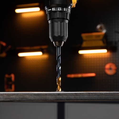 Сверло по металлу, 9 мм, HSS-Tin, Golden Tip, 8 шт. Denzel фото 8