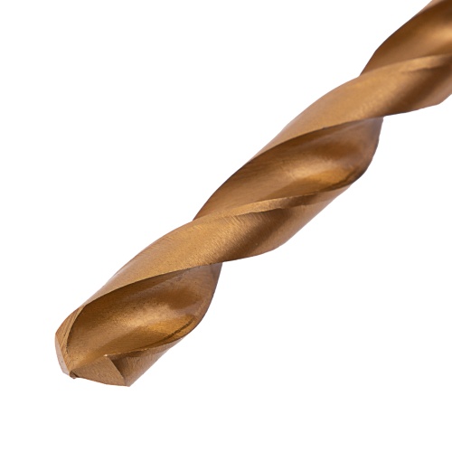 Сверло по металлу, 12 мм, HSS, нитридтитановое покрытие, цилиндрический хвостовик Matrix фото 5