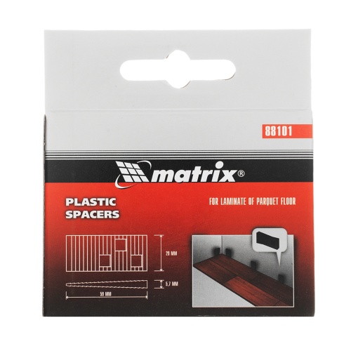 Клинья пластиковые распорные для корректировки при укладке напольных покрытий, 20 шт Matrix фото 7
