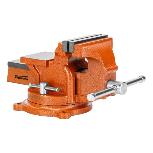 Тиски слесарные, 100 мм, поворотные, с наковальней Sparta фото 23