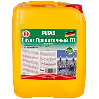 Грунт глубокого проникновения Pufas Пропиточный ГП с защитой от плесени морозостойкий 5 л