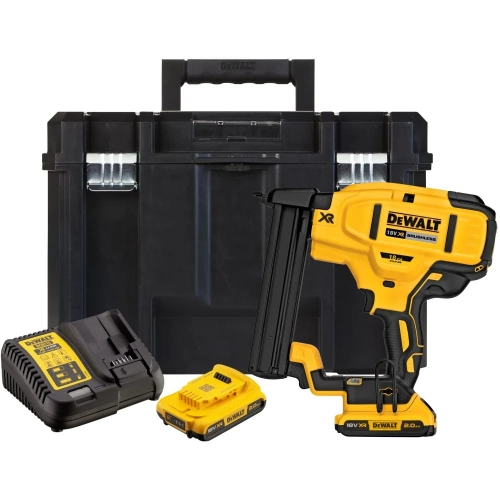 Аккумуляторный скобозабивной пистолет DEWALT DCN681D2, 18В, c 2 АКБ 2 Ач и ЗУ, в кейсе TSTAK DCN681D2-QW Аккумуляторный скобозабивной пистолет DEWALT DCN681D2, 18В, c 2 АКБ 2 Ач и ЗУ, в кейсе TSTAK DCN681D2-QW