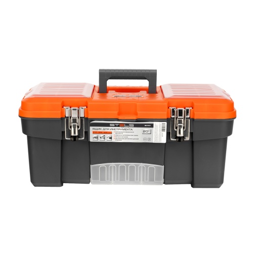 Ящик для инструмента с мет. замками 20", 510х255x225 мм Stels фото 3