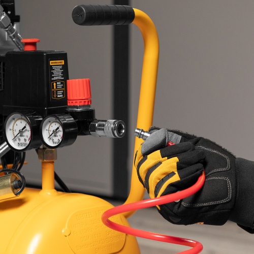 Компрессор DLS950/24 безмаслянный малошумный 950 Вт, 165 л/мин, ресивер 24 л Denzel фото 46