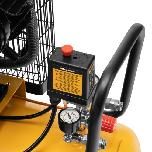 Компрессор воздушный BCV2200/100, ременный привод, 2.2 кВт, 100 литров, 370 л/мин Denzel фото 25