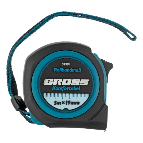 Рулетка Komfortabel 5 м х 19 мм,обрезиненный корпус Gross фото 4 Рулетка Komfortabel 5 м х 19 мм,обрезиненный корпус Gross фото 4