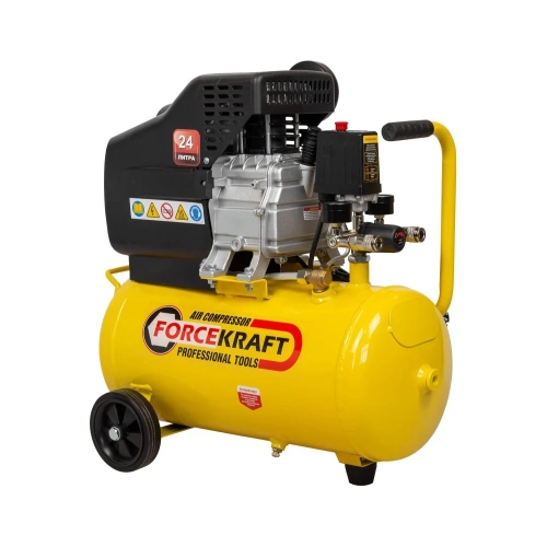 Поршневой компрессор с прямым приводом ресивер Forcekraft fk-bm20/24 24 л, 8 бар, 138 л/м, 1100 w, 230 v 54661 фото 7