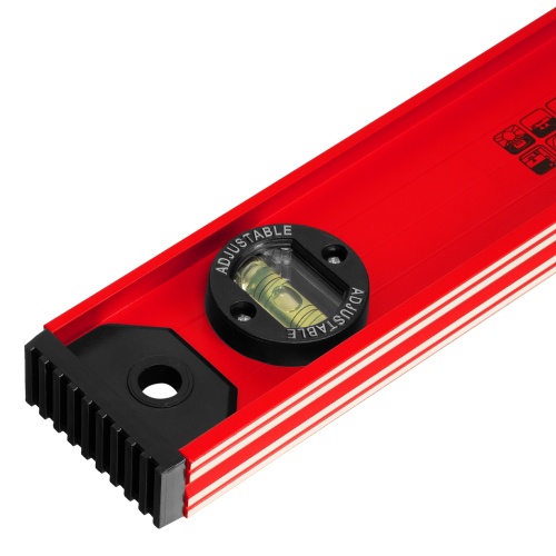 Уровень алюминиевый "Рельс", 1200 мм, 3 глазка, усиленный Matrix фото 5