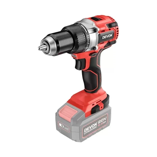 Аккумуляторный шуруповерт DEVON без аккумулятора и ЗУ 5283-Li-20TSI