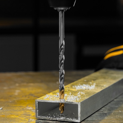 Сверло спиральное по металлу 7,5 х 156 мм, Р6М5, Golden Tip, удлиненное Denzel фото 10