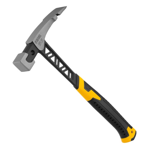 Молоток каменщика 680 г, цельнокованый, двухкомпонентная обрезиненная рукоятка Denzel фото 2