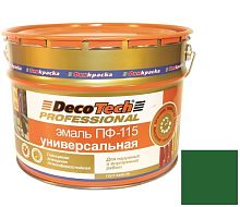Эмаль DecoTech Professional ПФ-115 Ral 6002 зеленая глянцевая 10 кг