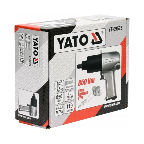 Гайковерт пневматический 1/2" 850 Нм YATO YT-09525 фото 4 Гайковерт пневматический 1/2" 850 Нм YATO YT-09525 фото 4