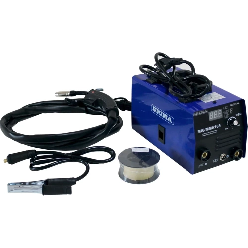 Сварочный полуавтомат Brima MIG/ММА 165 Digital с катушкой флюсовой проволоки 220В НП000001035 фото 6 Сварочный полуавтомат Brima MIG/ММА 165 Digital с катушкой флюсовой проволоки 220В НП000001035 фото 6