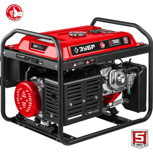 Бензиновый генератор с электростартером ЗУБР 7000 Вт СБ-7000Е фото 10