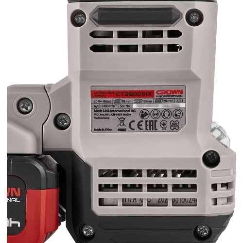 Аккумуляторный перфоратор CROWN CT28001HX-4 BMC фото 7