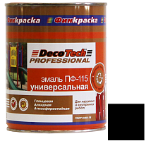 Эмаль DecoTech Professional ПФ-115 Ral 9005 черная глянцевая 0,9 кг