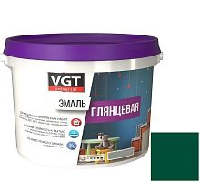 Эмаль универсальная VGT глянцевая Ral 6005 зеленая 2,5 кг