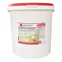 Краска-грунт адгезионная с кварцем ODISSEY Premium ВДАК-0105 укрывающая для колеровки 45 кг