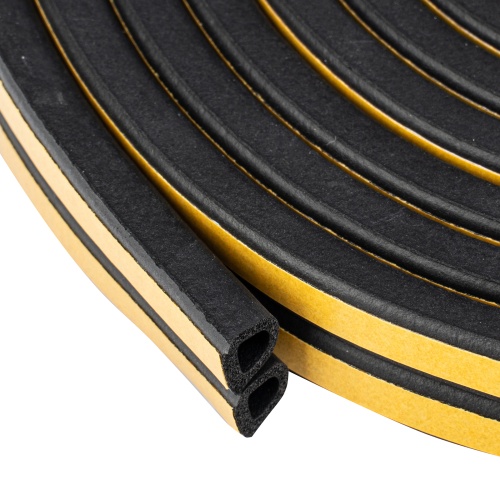 Уплотнитель резиновый, 6 м, профиль "D", черный Сибртех фото 3 Уплотнитель резиновый, 6 м, профиль "D", черный Сибртех фото 3