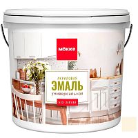 Эмаль акриловая универсальная Mokke 12800 матовая Сливочная Помадка 2 кг
