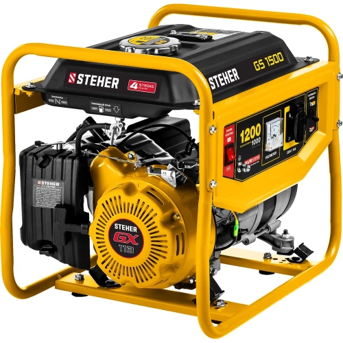 Бензиновый генератор STEHER 1200 Вт GS-1500