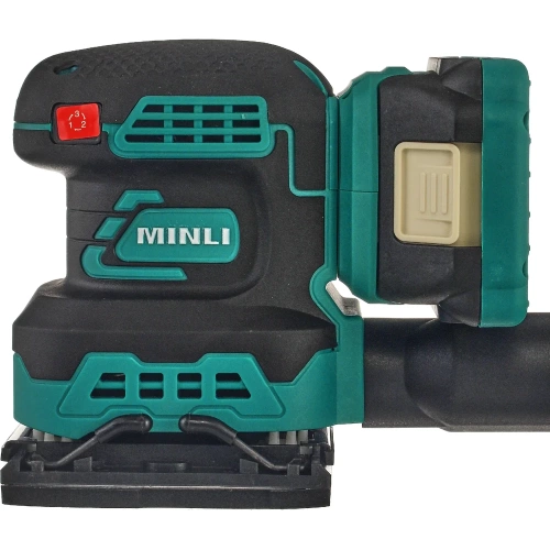 Аккумуляторная бесщеточная эксцентриковая шлифовальная машина MINLI 110x100mm Li-ion 18Vx2 DC701-2.0A фото 7