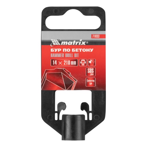 Бур по бетону, 14 x 210 мм, SDS Plus Matrix фото 5