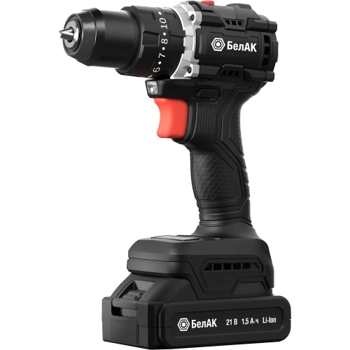 Ударная дрель-шуруповерт БелАК бесщеточная, 21V 55Hm, в кейсе, 2 АКБ (1500+2000) БАК.53315 фото 5
