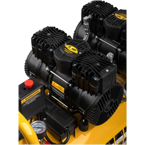 Компрессор воздушный безмасляный малошумный ARMA 2,2 кВт, 50л ресивер, 350 л/мин ARSC-50X2 фото 7